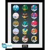 Plakatas Abysse POKEMON - Įrėmintas paveikslas „Pokeballs“ (30x40)