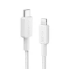 „Anker“ – 322 USB-C–Lightning laidas (3 pėdų, pintas) – baltas
