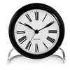 Arne Jacobsen Clocks Arne Jacobsen - Romėniškas stalo laikrodis - Ø11 cm - Baltas ir juodas