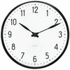 Arne Jacobsen Clocks Arne Jacobsen - Sieninis laikrodis stotelėje - Ø29 cm - Juodas