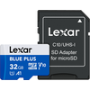 Atminties kortelė Karta Lexar Mėlyna Plus Micro SDHC 32 GB Class 10 UHS-I/U1 A1 V10 (LMSBLPL032G-BNANG)