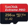 Atminties kortelė SanDisk microSDXC Extreme Pro 256GB 200/140 MB/s A2 C10 V30 UHS-I U3