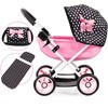 Bayer Design Bayer - Lėlių vežimėlis Cosy - Juodas/Rožinis (12760AA)