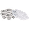 BEABA SILIKONINIS KŪDIKIO MAISTO KONTEINERIS MULTIPORTIONS, XL (6X150 ML), Pilkas