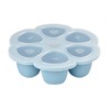 BEABA SILIKONINIS KŪDIKIO MAISTO KONTEINERIS MULTIPORTIONS, XL (6x150 ML), Mėlynas