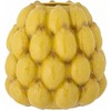 Bloomingvillecreative Collection „Creative Collection“ – „Limone“ vaza, aukštis 22 cm – geltona akmens masės dirbiniai