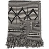 Bloomingville - Gutte Recycled Cotton Throw 160x130 cm - Juodas