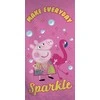 Brandmac Peppa Pig Sparkle vonios rankšluostis, paplūdimio rankšluostis 70x140cm