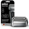 Barzdaskutė „Braun“ – 8 serijos elektrinis skustuvas – originali keičiama galvutė, 83 m – sidabrinis