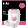 Braun Silk·épil 3 epiliatorius su laidu, rožinis
