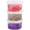 Creativ Company - Blizgučių molis, violetinės/rožinės spalvos harmonija, 3 x 60 g / 1 pakuotė (787480)