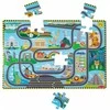 Dėlionė Melissa &amp; Doug - Grindų dėlionių ir žaidimų rinkinys Lenktynių trasa (806125)