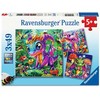 RAVENSBURGER Dėlionė dėlionė Mažieji sodo drakonai, 3x49 det., 12004301 0