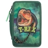 Dino World - Trigubas pieštukų dėklas - T-REX - Žalias - (0412506)