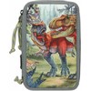 Dino World - Triple Pieštukas Case BITE - Pilkas-Žalias