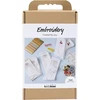 DIY Kit - Rankdarbių rinkinys siuvinėjimui, kojinės, baltos, 1 pakuotė (9772641)