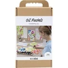 DIY Kit - Rankdarbių rinkinys aliejinėms pastelės, gėlės, įvairios spalvos (9772631)