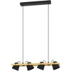„Eglo“ – „Hornwood-Z“ išmanusis pakabinamas šviestuvas – natūralios medienos ir juodos spalvos – RGB + reguliuojamos baltos spalvos – 78 cm – „Zigbee“ ir „Bluetooth“