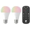 EGLO - 2x E27 A60 rinkinys, nuotolinio valdymo pultas - RGB + TW - Zigbee, Bluetooth