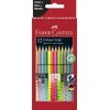Faber-Castell - 12 spalvotų pieštukų su specialiu laikiklio užsegimu, pastelinės-neoninės spalvos dėžutėje (201569)