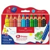 Faber-Castell - Colour Pieštukas Grippy Set of 10 with Sharpener (110636)