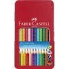 Faber-Castell – spalvotas pieštukas Color Grip skardinė iš 12 (112413)