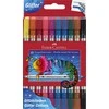 Flomasteriai Faber-Castell, 20 spalvų, dvipusiai, blizgučiai