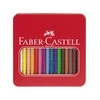 Spalvoti akvareliniai pieštukai Faber-Castell Grip Jumbo, 16 spalvų