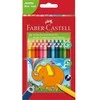 Spalvoti pieštukai Faber-Castell Jumbo, tribriauniai, 24 spalvų