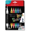 Faber-Castell - Juodas Edition Shake &amp; Paint Acrylic Markers Set of 6 (Classic Colours) (285507)