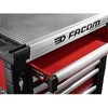 „Facom JET.6M3A“ – 6 stalčių ratukų spintos – 3 moduliai kiekviename stalčiuje, raudonos