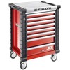 Facom JET.8M3A - 8 drawer roller cabinets - 3 modules per drawer, red