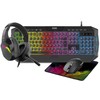 Freaks And Geeks - 4 in 1 Pack QWERTZ Keyboard+Mouse+Mousepad+Headset (RGB)