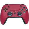 Trade Invaders – belaidis „Bluetooth“ valdiklis, skirtas PS5 – LED – vyšnių raudonumo