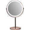 Gillian Jones - Įkraunamas LED stalo veidrodis su 10 kartų didinimu ir USB-C - Vario spalvos - Plotis 21,5 x 35 x 13,5 cm