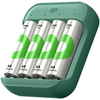 GP Battery GP Baterija GP - ReCyko akumuliatorių įkroviklis, B423 (USB-C), su 4 x AA 2100 mAh baterijomis