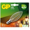 GP - LED lemputė su gijos formos mini žvake, E14, 2W (25W), 250lm