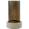 House Doctor - „Rivo“ žvakidė - A 21,5 cm, Ø 13 cm - Ruda