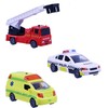Impulse Toys „Motor 112“ – gelbėjimo transporto priemonės su traukimo įtaisais ir šviesomis bei garsu (3 vnt.) (I-1600006)