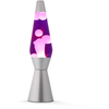 NEW iTotal - Lava Lamp 36 cm - Sidabrinis Base, Violetinė Liquid and Baltas Wax (XL1766)