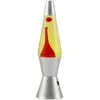 iTotal - Spaceship LED Lava Lamp - Sidabrinis Base, Geltona Liquid, Raudona Wax (XL3326)