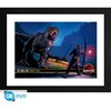 JURASSIC PARKAS – įrėmintas spaudinys „Alan Grant vs T-Rex“ (30x40) x2