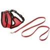 Karlie - Mesh Cat Harness With Leash Kitten S - Raudona/Juodas (770.1250)