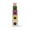 Kid's Concept - Mediniai krovimo kubeliai, 5 vnt | Daugiaspalvis (EDVIN)