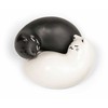Kikkerland - Purrfect druskos ir pipirų purtyklės - juodos ir baltos - 8,25 cm x 3,75 cm x 6,5 cm