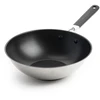 KitchenAid - KA-Classic nerūdijančio plieno 3 sluoksnių OpenWok - sidabrinė - 28 cm
