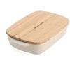 KitchenAid keramikinis indas 26x15,5x6,5 cm su migdolų kremo dangteliu