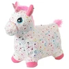 KREA - Hop And Bounce Plush Unicorn w pink hair ( 36-2040)