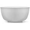 Lyngby Porcelæn - Rhombe Baltas Serving Bowl - Ø22 cm