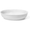 Lyngby Porcelæn - Rhombe Baltas desertinė lėkštė 16 cm